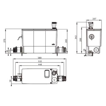 Канализационный насос Wilo DrainLift MINI3-XS-EF (6095127)