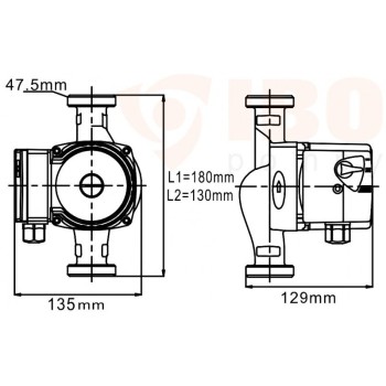 Циркуляционный насос IBO OHI 25/40-130