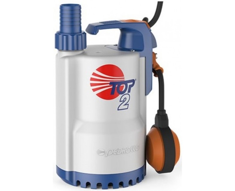 Погружной насос Pedrollo Top2 (0,37 кВт ~230 В) с поплавком и кабелем длиной 5 м.