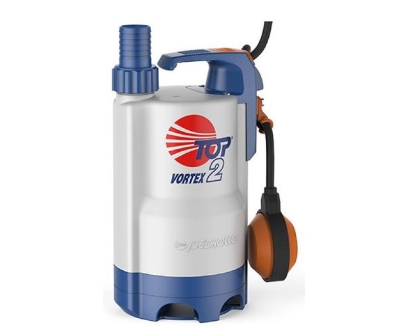 Погружной насос Pedrollo TOP2 VORTEX (0,37 кВт ~230 м) с поплавком и кабелем длиной 5 м.