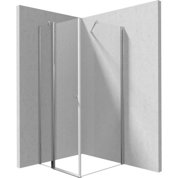 Душевая кабина Deante KERRIA PLUS 80x80см прозрачное стекло, Хромированные профили