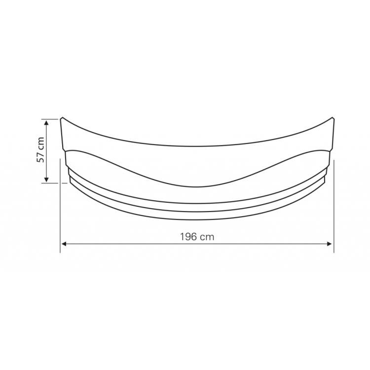 Sānu panelis Aqualine DUNAJ II 140, 570 mm, G1345 Sānu panelis Aqualine DUNAJ II 140, 570 mm, G1345