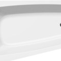 Vanna Aqualine Berounka, 160x90x42 cm, akrila, kreisā, asimetriskā, balta A1690