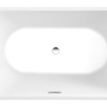 Brīvstāvošā vanna Aqualine Tibera, 170x80 cm, akrila, labā, stūra, balta E1015