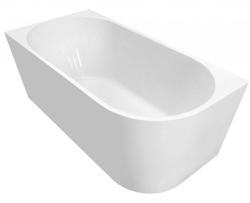 Отдельностоящая ванна Aqualine Tibera, 170x80 см, акриловая, левая, угловая, белая E1026