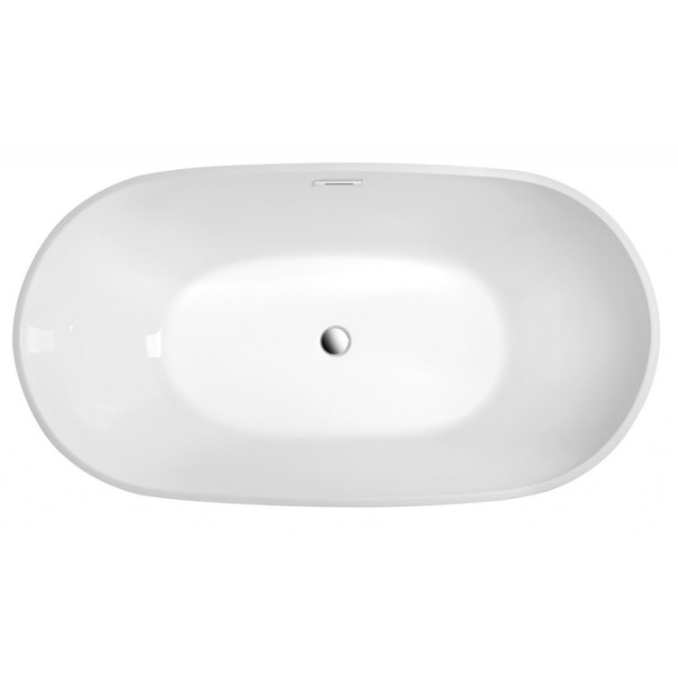 Отдельностоящая ванна Aqualine, 150x82 см, литой акрил, белая E1850