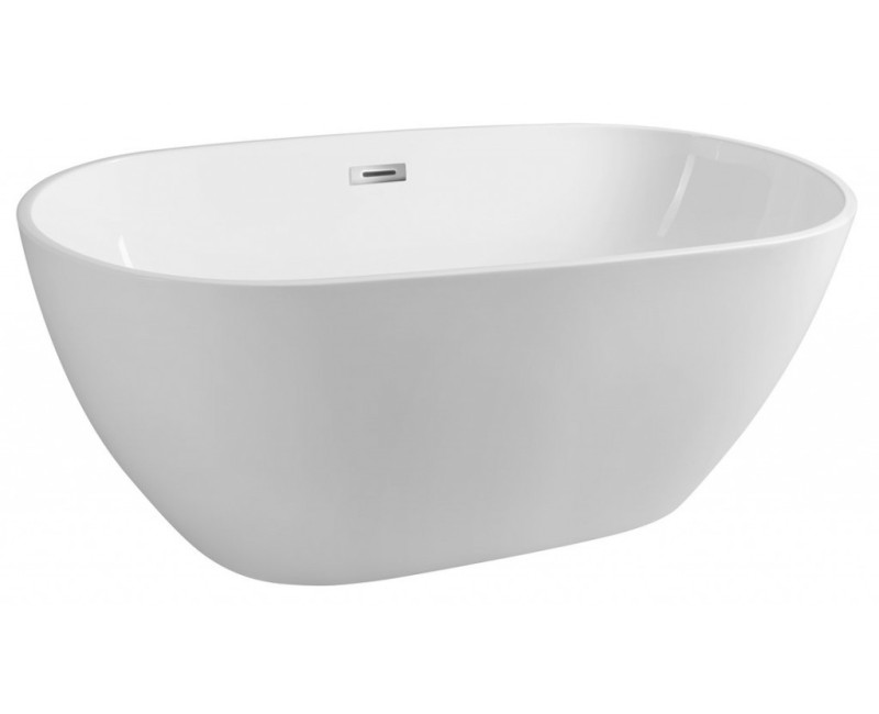 Отдельностоящая ванна Aqualine, 150x82 см, литой акрил, белая E1850