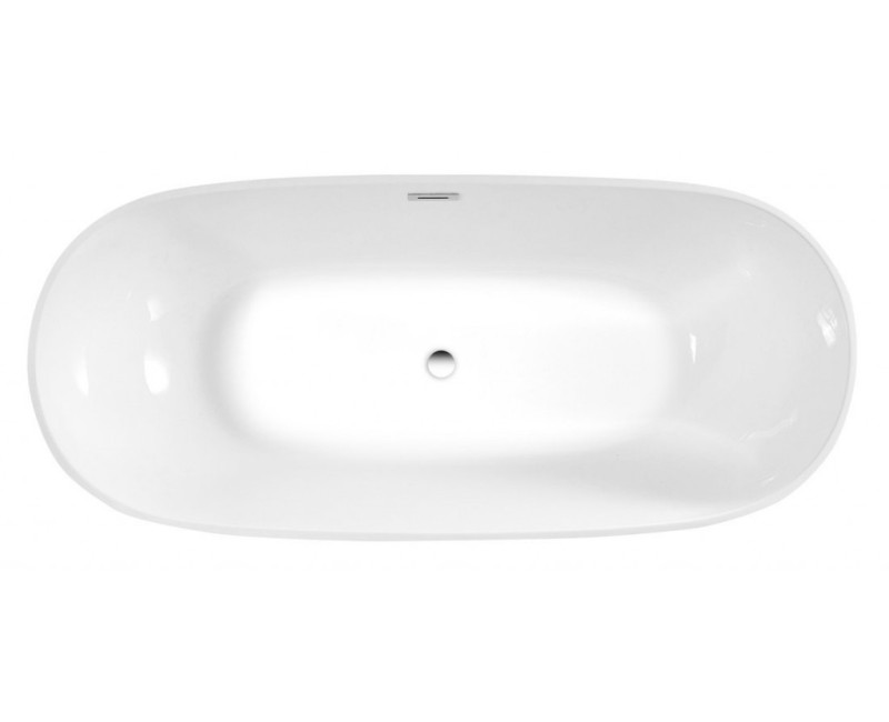 Отдельностоящая ванна Aqualine Duoro, 180x80 см, литой акрил, белая E1880