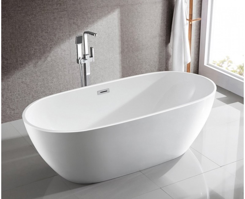 Отдельностоящая ванна Aqualine Duoro, 180x80 см, литой акрил, белая E1880