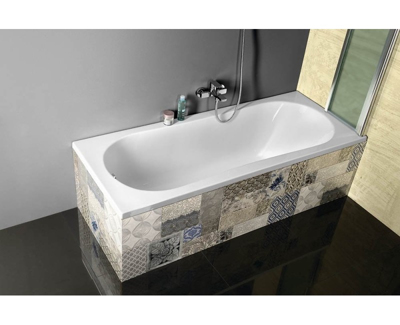 Vanna Aqualine Jizera, 140x70x39 cm, akrila, balta G1470