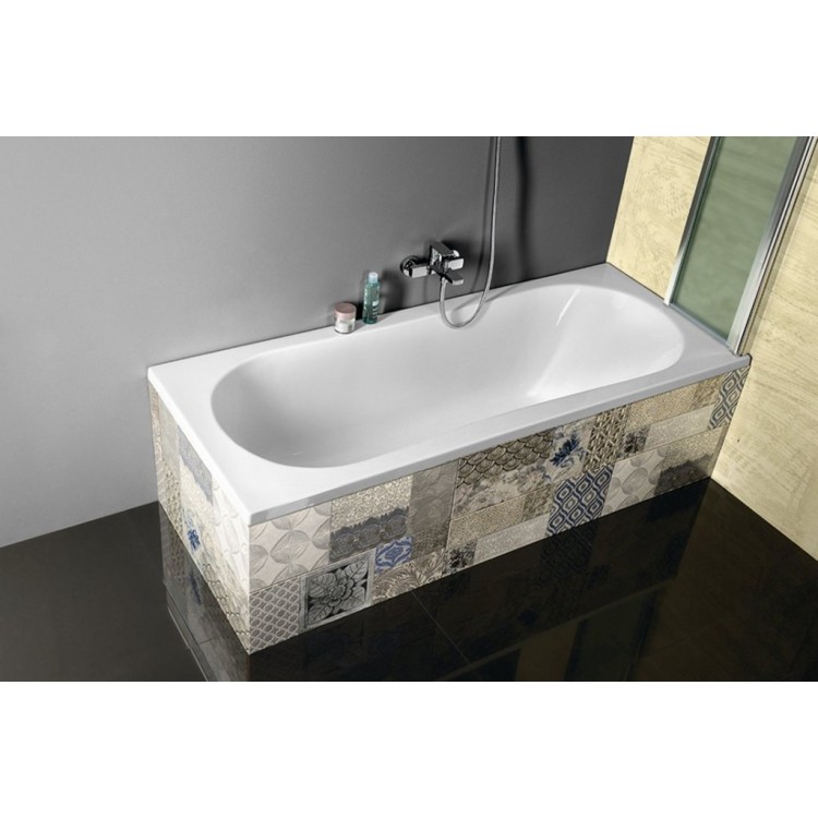 Vanna Aqualine JIZERA, 180x80x39 cm, akrila, balta G1880 Vanna Aqualine JIZERA, 180x80x39 cm, akrila, balta G1880