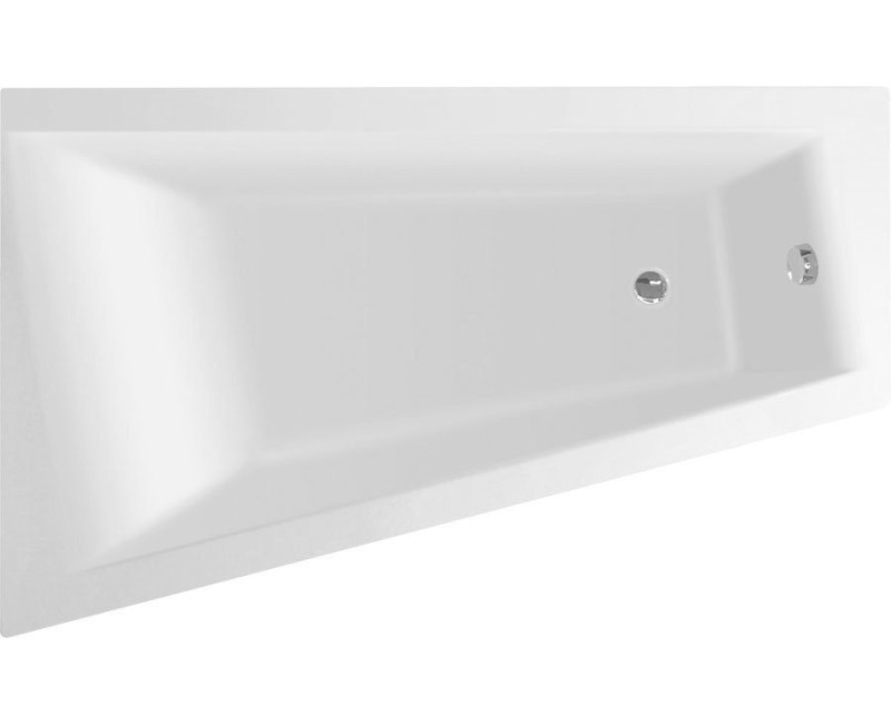 Vanna Aqualine METUJE, 160x100x42 cm, akrila, kreisā, balta G2610