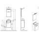 Vannas istabas mēbeļu kompleks VitrA MIA 40cm, balts Vannas istabas mēbeļu kompleks VitrA MIA 40cm, balts