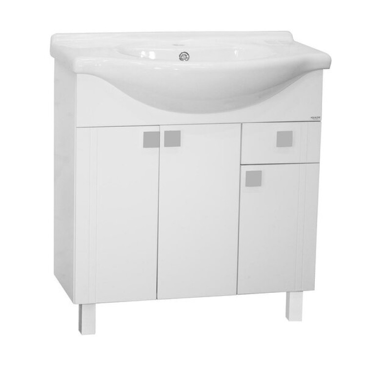 Шкаф для ванной Aqualine с раковиной NIL 75 Шкаф для ванной Aqualine с раковиной NIL 75