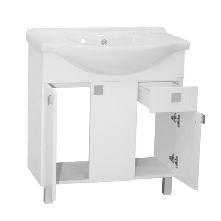 Шкаф для ванной Aqualine с раковиной NIL 75 Шкаф для ванной Aqualine с раковиной NIL 75