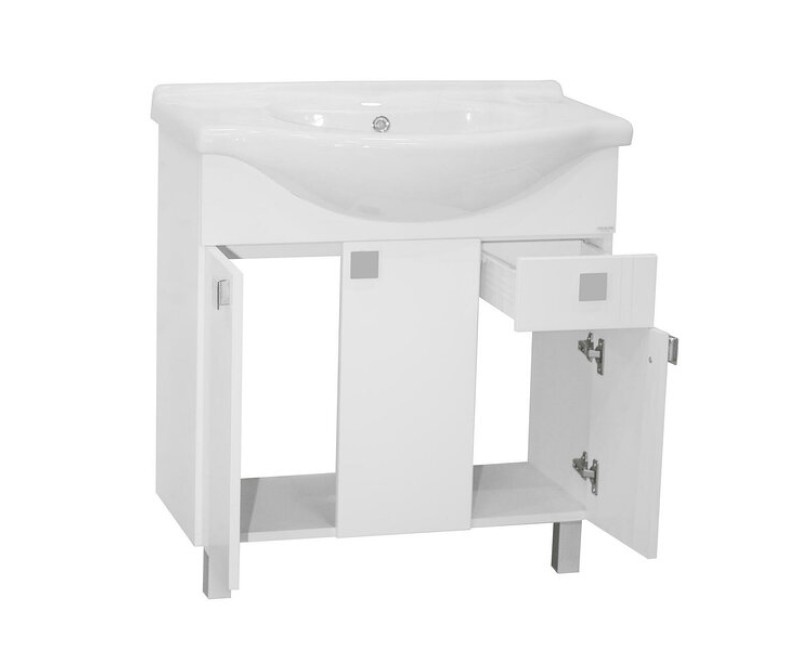 Vannas istabas skapītis Aqualine ar izlietni NIL 75