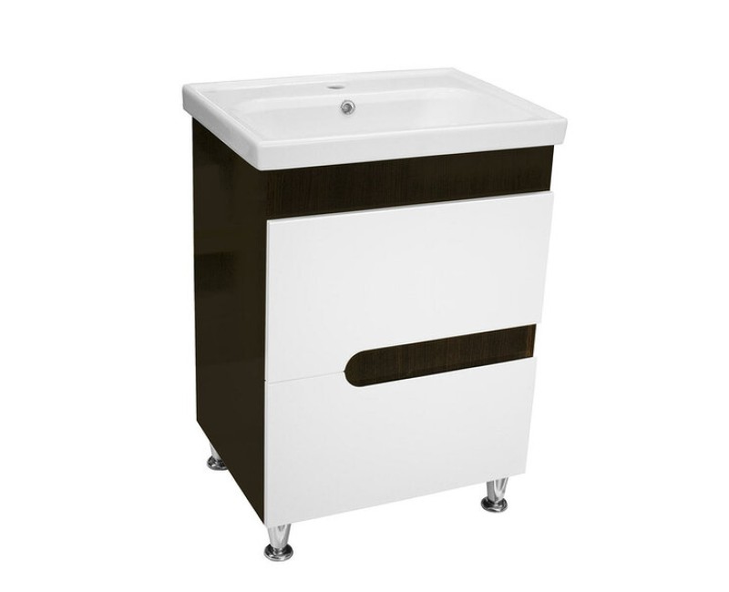 Шкаф для ванной Aqualine PREMIUM LUX с раковиной COMO 80, Venge