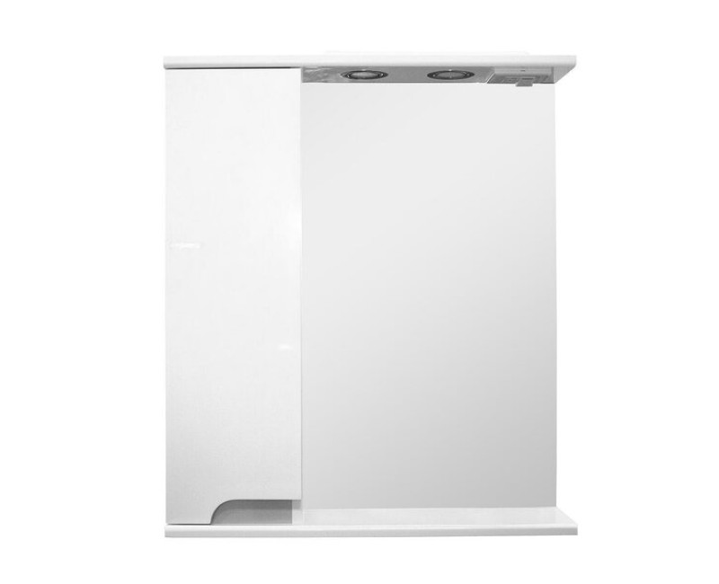 Spoguļskapītis Aqualine PREMIUM LUX 60, kreisais, metallic