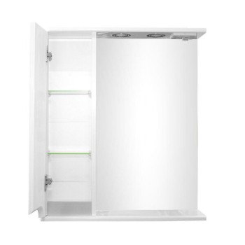 Spoguļskapītis Aqualine PREMIUM LUX 60, kreisais, metallic