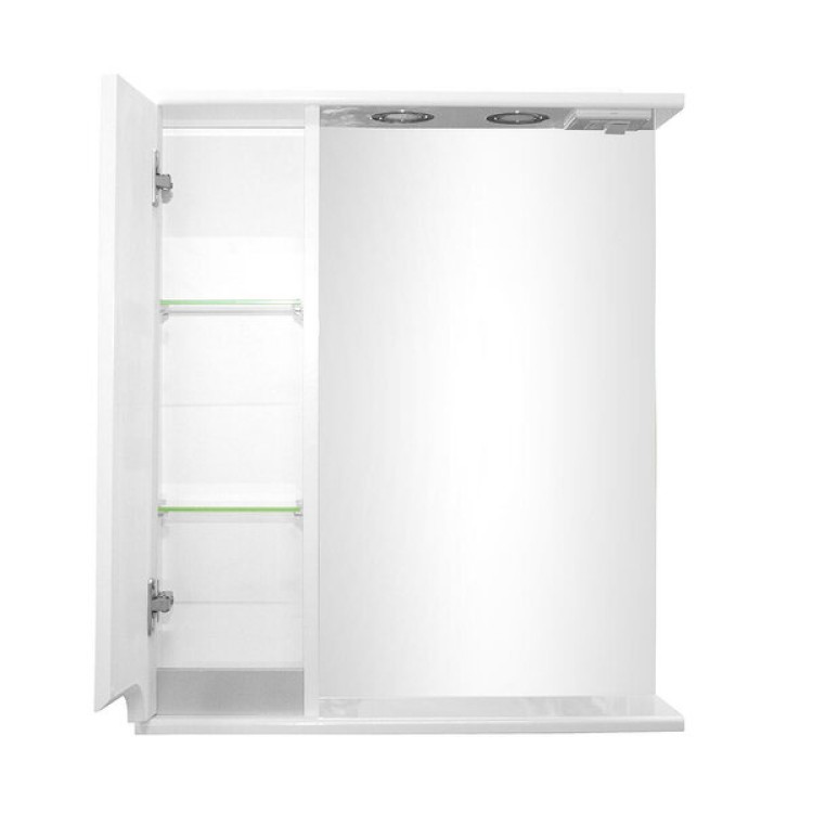 Spoguļskapītis Aqualine PREMIUM LUX 60, kreisais, metallic