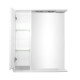 Spoguļskapītis Aqualine PREMIUM LUX 60, kreisais, metallic