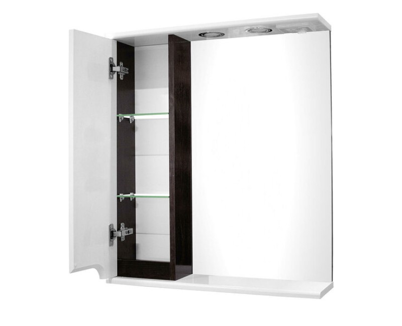 Spoguļskapītis Aqualine PREMIUM LUX 60, kreisais, wenge