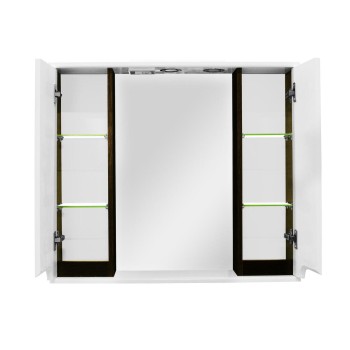 Spoguļskapītis Aqualine PREMIUM LUX 80, wenge