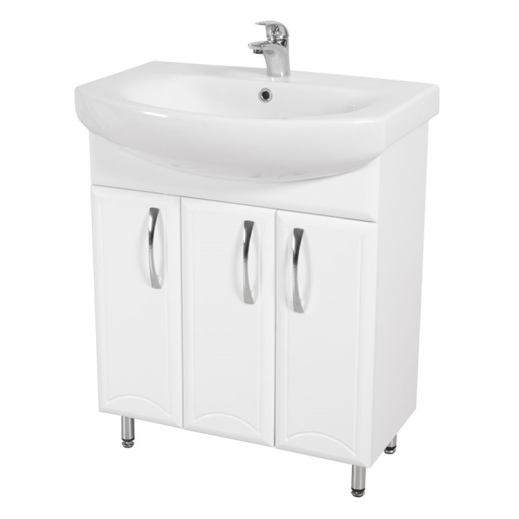 Шкаф для ванной комнаты Aqua Rodos DECOR с раковиной RUNA 70 Шкаф для ванной комнаты Aqua Rodos DECOR с раковиной RUNA 70