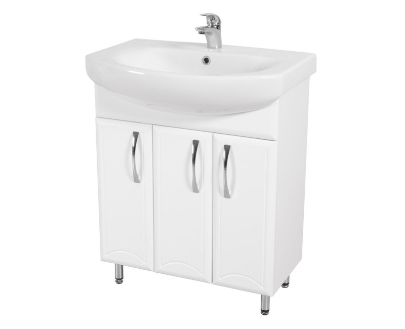 Шкаф для ванной комнаты Aqua Rodos DECOR с раковиной RUNA 70