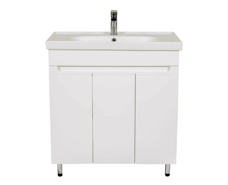 Шкаф для ванной комнаты Aqua Rodos OMEGA с раковиной COMO 80