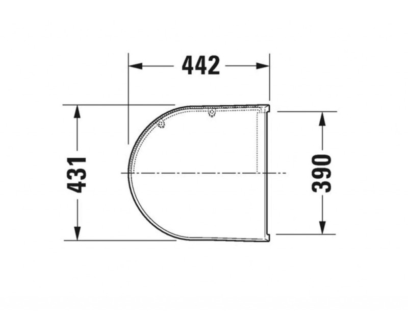 Poda vāks Duravit Starck 3 ar SoftClose Balts 0067790000