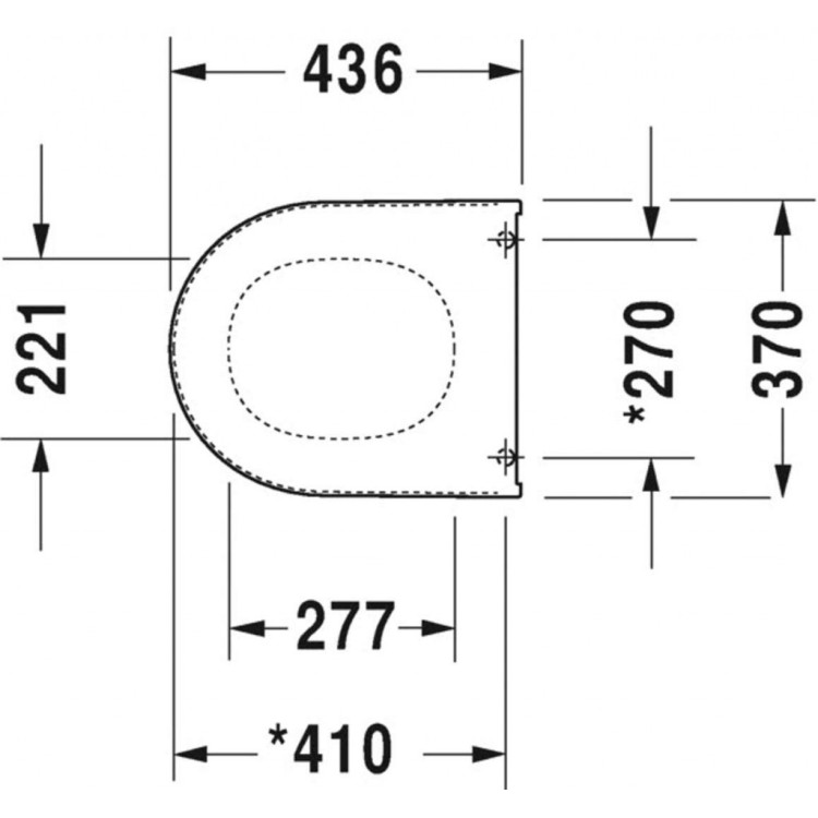 Poda vāks Duravit Darling New ar SoftClose Balts 0069890000