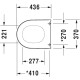 Poda vāks Duravit Darling New ar SoftClose Balts 0069890000