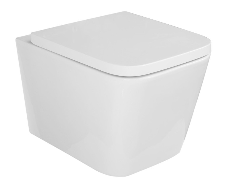 Комплект подвесной унитаз Kielle Genesis Arkas I Rimless, рама с кнопкой Chrome Gemini II и крышкой SoftClose