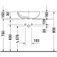 Vannas istabas izlietne Duravit Bathroom_Foster 50x35cm uz virsmas, Balta Vannas istabas izlietne Duravit Bathroom_Foster 50x35cm uz virsmas, Balta