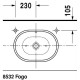 Vannas istabas izlietne Duravit Bathroom_Foster 50x35cm uz virsmas, Balta Vannas istabas izlietne Duravit Bathroom_Foster 50x35cm uz virsmas, Balta