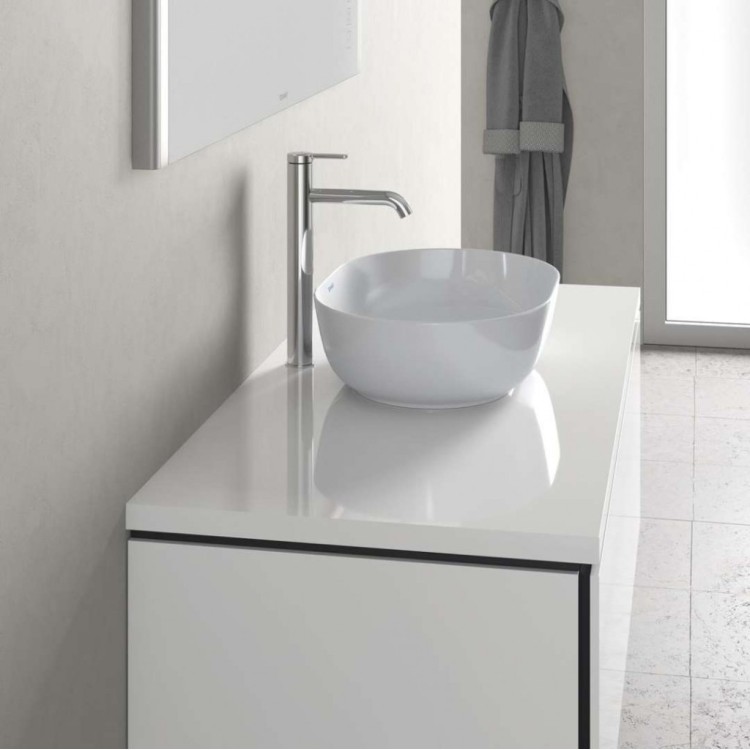 Vannas istabas izlietne Duravit LUV WonderGliss DuraCeram® 70x40cm, uz virsmas, Balta Vannas istabas izlietne Duravit LUV WonderGliss DuraCeram® 70x40cm, uz virsmas, Balta