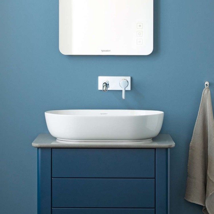 Vannas istabas izlietne Duravit LUV WonderGliss DuraCeram® 70x40cm, uz virsmas, Balta Vannas istabas izlietne Duravit LUV WonderGliss DuraCeram® 70x40cm, uz virsmas, Balta
