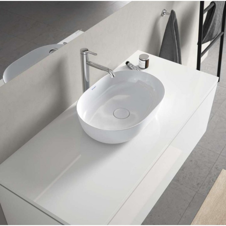 Vannas istabas izlietne Duravit LUV WonderGliss DuraCeram® 70x40cm, uz virsmas, Balta Vannas istabas izlietne Duravit LUV WonderGliss DuraCeram® 70x40cm, uz virsmas, Balta