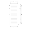 Полотенцесушитель / Радиатор Sapho Metro 60x153см, 497Вт, хром 0411-02