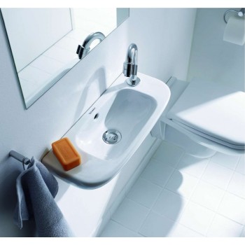 Vannas istabas izlietne Duravit D-Code 50x22cm, Labā Puse Balta