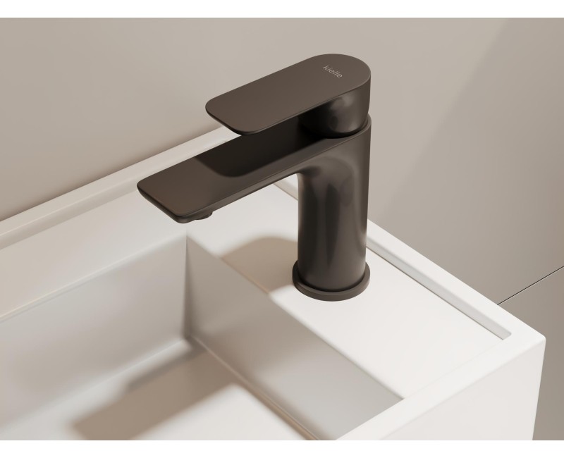 Izlietnes maisītājs Kielle Vega Melns matēts 10118104