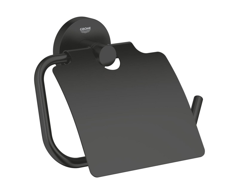 Tualetes papīra turētājs Grohe Essentials Melns Matēts 1024652430