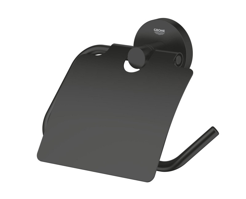 Tualetes papīra turētājs Grohe Essentials Melns Matēts 1024652430