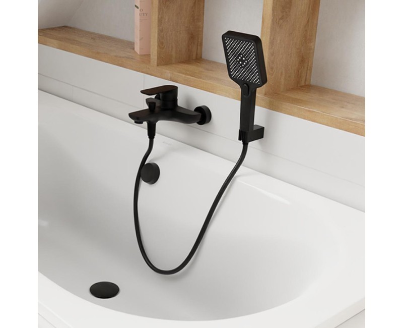 Смеситель для ванны/душа Kielle Vega черный матовый