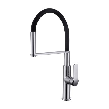 Смеситель для кухни Kielle Magnus с гибким изливом, черный матовый 10516110