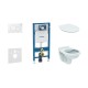 Tualetes poda komplekts Geberit Duofix rāmis ar Alpha Rimless podu ar SoftClose Vāku, Sigma01 Balta poga Tualetes poda komplekts Geberit Duofix rāmis ar Alpha Rimless podu ar SoftClose Vāku, Sigma01 Balta poga