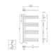 Dvieļu žāvētājs / Radiators Sapho DORLION 500x900mm, Hromēts 1130-10 Dvieļu žāvētājs / Radiators Sapho DORLION 500x900mm, Hromēts 1130-10