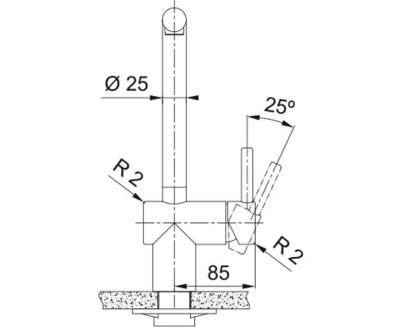 Смеситель для кухни Franke Atlas Neo Gold 115.0681.241