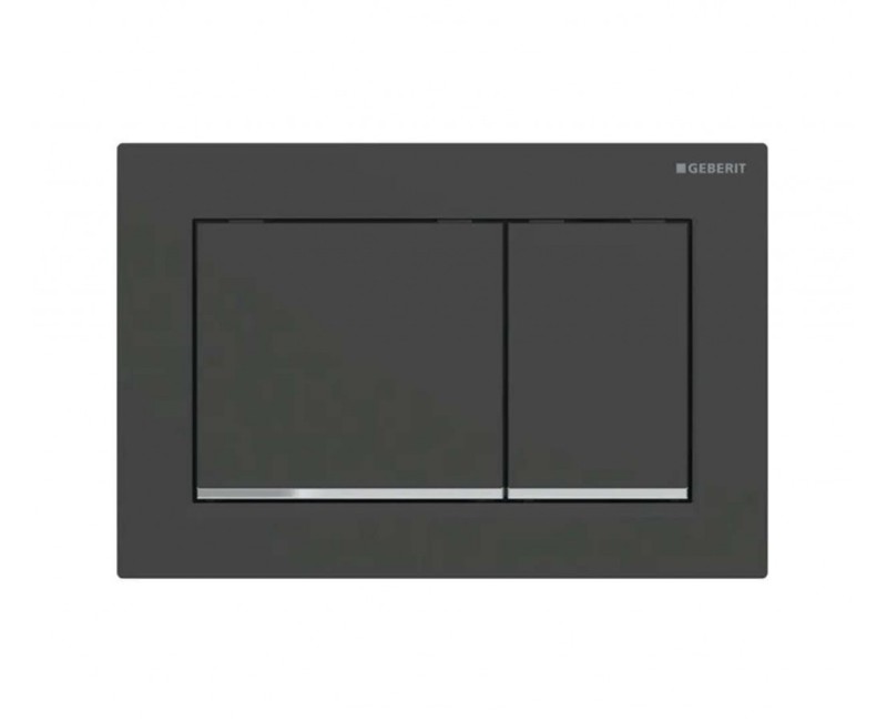 Кнопка для рамы Geberit Omega30 Черный Матовый/Хром 115.080.14.1